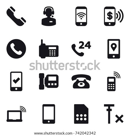 Phonetelephone Icon Stock Vector 619729694 - Shutterstock