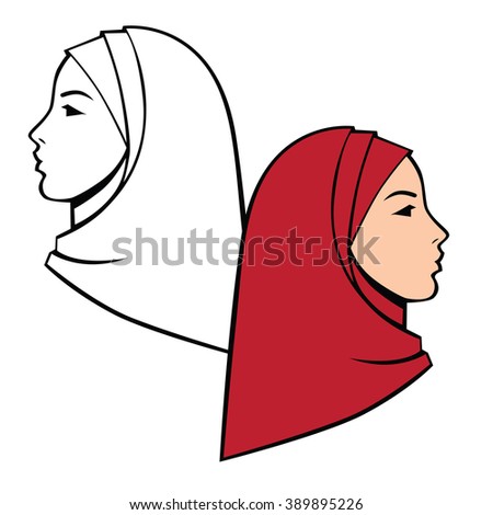 Hijab Fashion Stock Vector 377975281 - Shutterstock