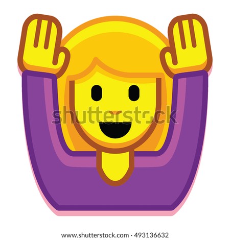 vector girl hands isolated on white stock vector royalty free