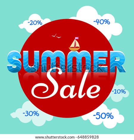 summer sale sign stock vector 648859828 shutterstock