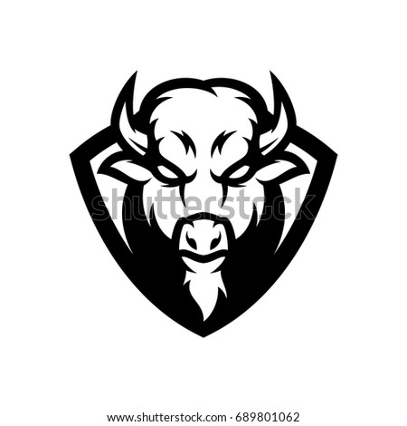 Bison Vector Logo Icon Mascot Illustration Stock Vector 689801062 ...