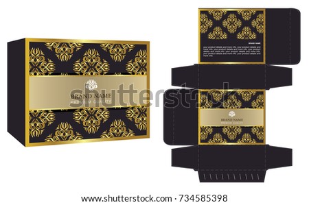 Download Packaging Design Vector Luxury Box Template Stock Vector ...