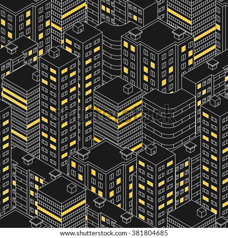 stock-vector-abstract-black-seamless-pattern-isometric-building-at-night-linear-style-the-outlines-of-381804685.jpg