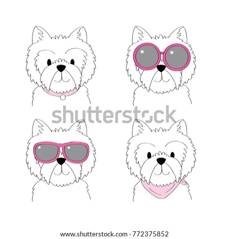 Cute Cartoon Yorkshire Terrier Stock Images, Royalty-Free Images