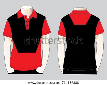 red and black polo shirts