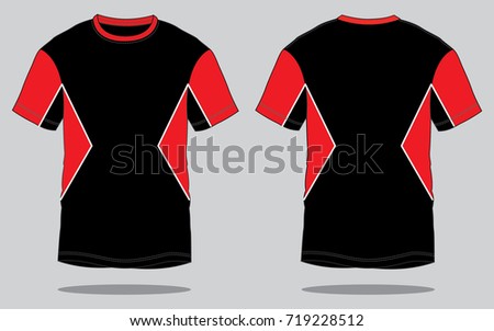 Black Red T Shirt Design Stock Vector 719228512 - Shutterstock