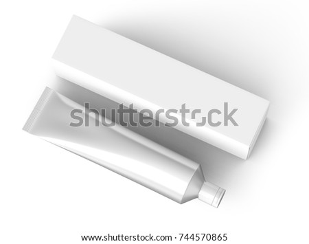 Download Toothpaste Package Mockup Top View Blank Stock ...