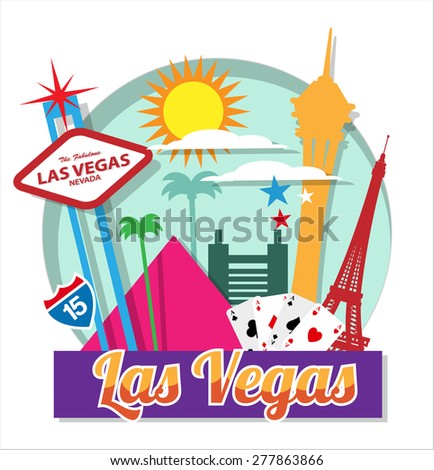 Las Vegas Skyline Stock Vector 201741368 - Shutterstock