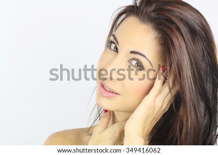 Portrait of a beautiful young woman