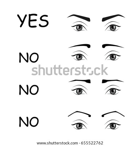 Various Types Woman Eyes Eyeliner On Stock Vector 655193926 - Shutterstock