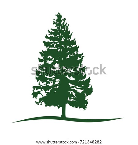 Pine Tree Logo Vector Stock Vector 721348282 - Shutterstock