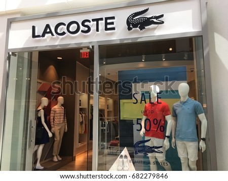 SCOTTSDALE, ARIZONA, JULY 22, 2017: Lacoste Retail Store