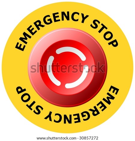 Emergency Stop Button Stock Vector 30524707 - Shutterstock