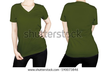 green t shirt template