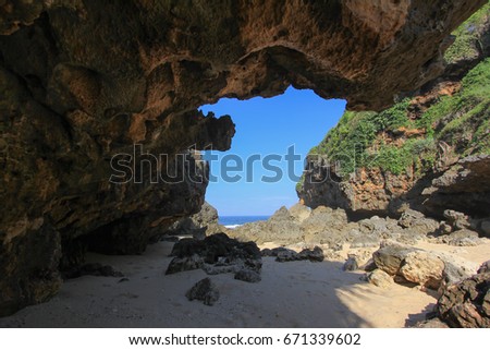 Rocks At Mbirit Beach Gunungkidul Yogyakarta Indonesia Bebatuan Pantai Rocks At Mbirit Beach Gunungkidul Yogyakarta Indonesia Bebatuan Pantai