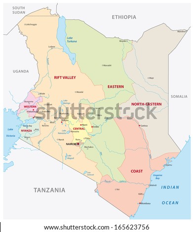 Kenya Map Stock Photos, Images, & Pictures | Shutterstock