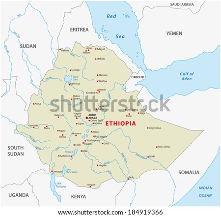 Ethiopia Map Stock Photos, Images, & Pictures | Shutterstock