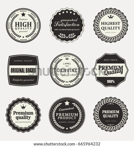 Retro Design Labels Stock Vector 85503142 - Shutterstock