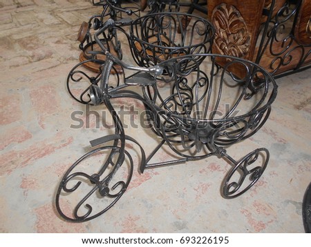Handicraft Metal Made Cycle At Delhi Haat Handicraft Metal Made Cycle At Delhi Haat