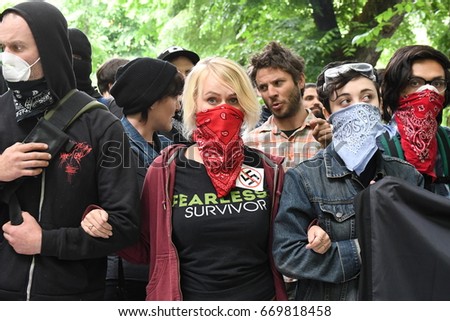 Protesters "Eyes" | Portland Or | June 4th 2017