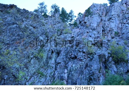 This Photo Rock Formation Landscape Casper Stock Photo (Royalty Free This is a photo of a rock formation landscape in Casper, Wyoming. Casper Wy - This Photo Rock Formation Landscape Casper Stock Photo (Royalty Free
