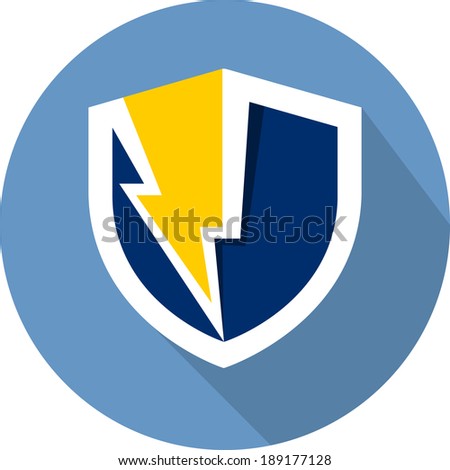 Guard Shield Flat Icon Stock Illustration 189177128 - Shutterstock