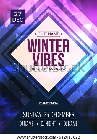 dance party dj battle poster design stock vector hd royalty free winter talent show flyer