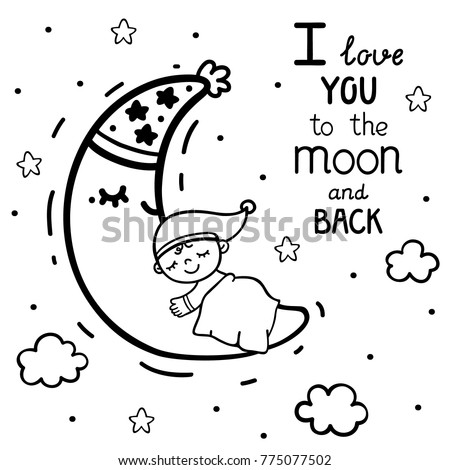 I Love You To The Moon And Back Coloring Pages Coloring Pages