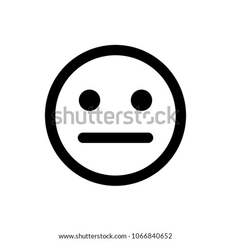 Smile Emoji Icon Smiley Emoticons Neutral In Trendy Flat Style Isolated Smile Emoji Icon Smiley Emoticons Neutral In Trendy Flat Style Isolated