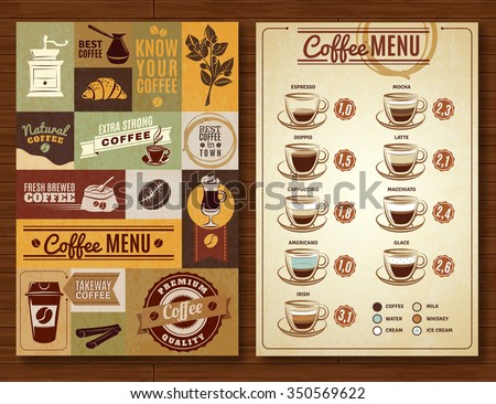 coffee menu board