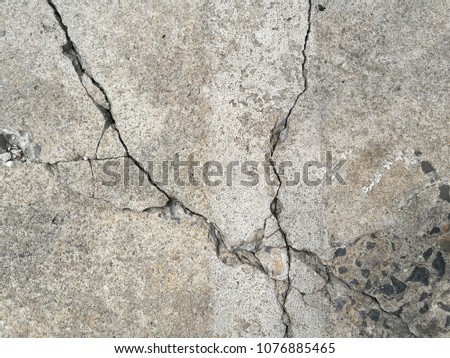 Close Up Crack Cement Floor Texture Background Top View Wreckaged Concrete Surface Building Structure Close Up Crack Cement Floor Texture Background Top View Wreckaged Concrete Surface Building Structure