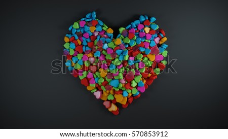 Pasta Art Heart Selection Different Types Stock Vector 58184719 ...