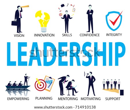 Vector Illustration Leadership Business Concept Leader Stock Vector ...