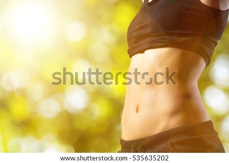 Exercising.