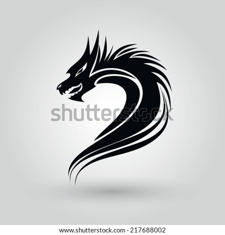 Dragon Silhouette Stock Photos, Images, & Pictures | Shutterstock