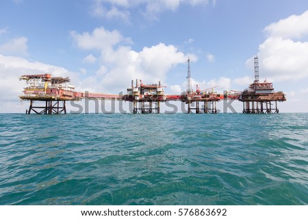 Offshore Jack Rig Middle Sea Sunset Stock Photo 539854030 - Shutterstock