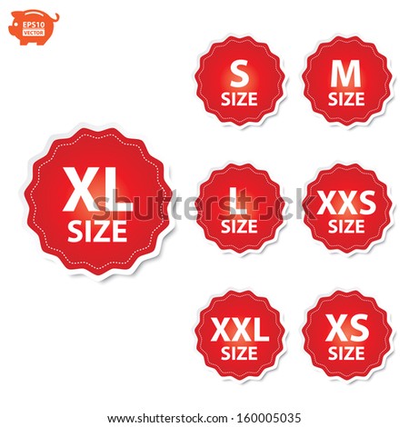 Download Vector Size Clothing XL XXL XS Stock Vector (Royalty Free ...