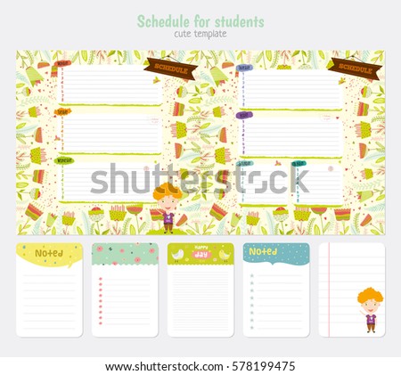 holiday timetable template
