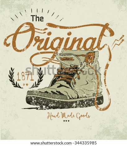 Hand Drawn Retro Vintage Shoes Vector Illustration Hand Drawn Retro Vintage Shoes Vector Illustration