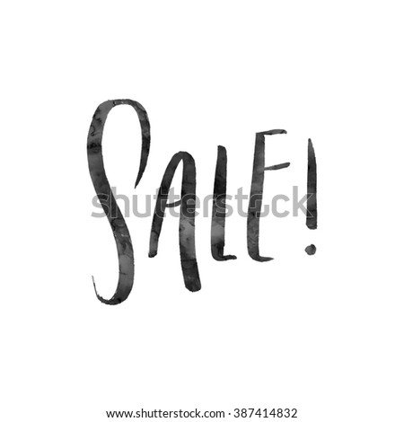 Sale Word Sale Sale Calligraphy Word Stock Illustration 387414832