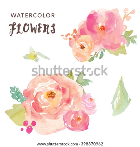 Watercolor Flowers Stock Images, Royalty-Free Images & Vectors ...