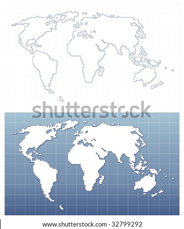 Simplified World Map Stock Images, Royalty-Free Images & Vectors