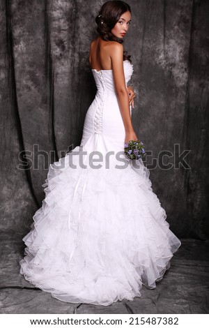 Pinup Style Portrait Beautiful Elegant Bride Stock Photo 34 ...