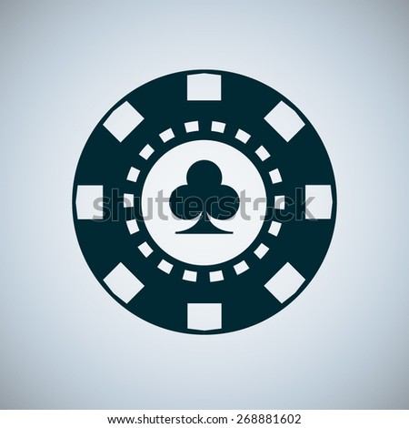 Icon poker chip