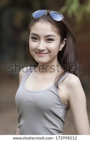 young woman smile