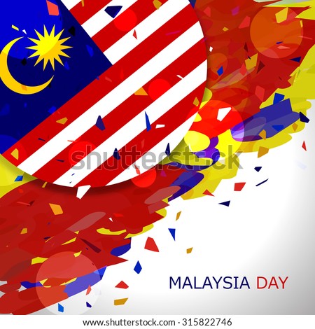 Illustration Malaysia Flag Malaysia Day 16 Stock Vector 