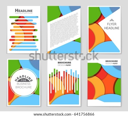 Set Flyer Poster Magazine Design Layout Stock Vector 457922824 ...