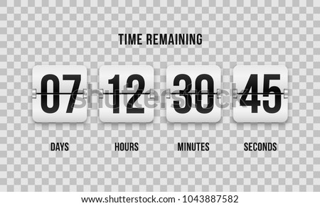 Download Flip Countdown Clock Counter Timer Vector Stock Vector ...