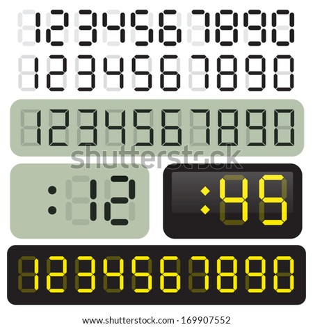 Digital Numbers Stock Photos, Images, & Pictures | Shutterstock