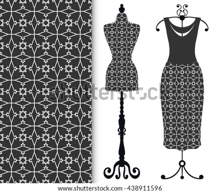 Body Dress Form Corset Mannequin Stock Vector 29119417 - Shutterstock